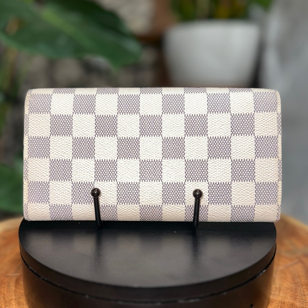 Authentic Louis Vuitton Damier Azur Long Sarah Wallet with LV Dust bag & box - Picture 4 of 10